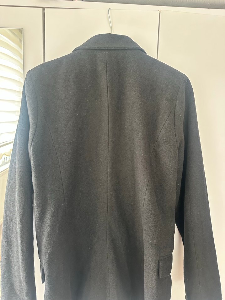 Siyah Midi Kadın Blazer Ceket - Görsel 4