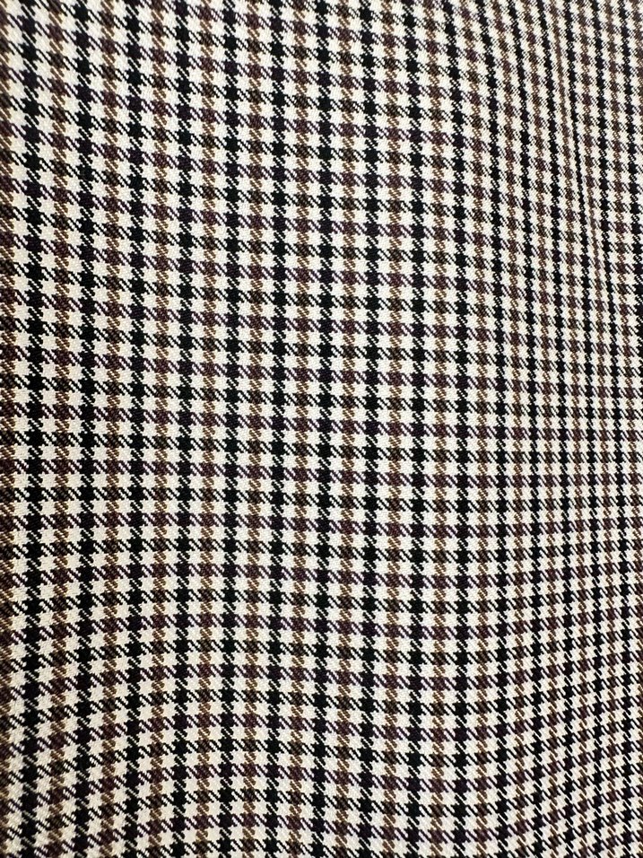 Gri Ekose Düğmeli Kadın Blazer Ceket - Görsel 4