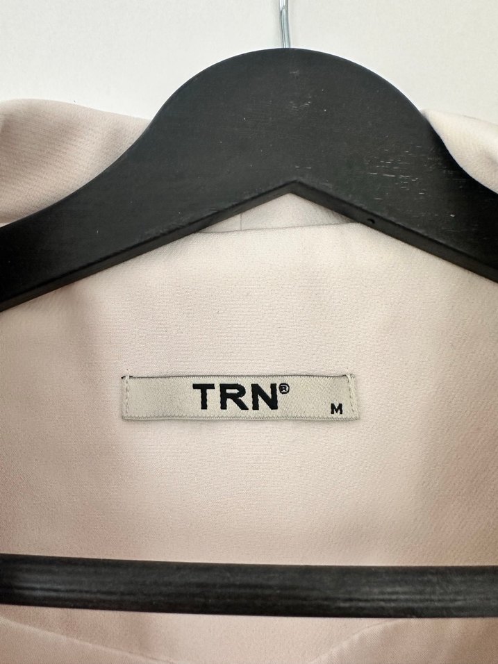 Krem Kemerli Kadın Blazer Ceket - Görsel 2