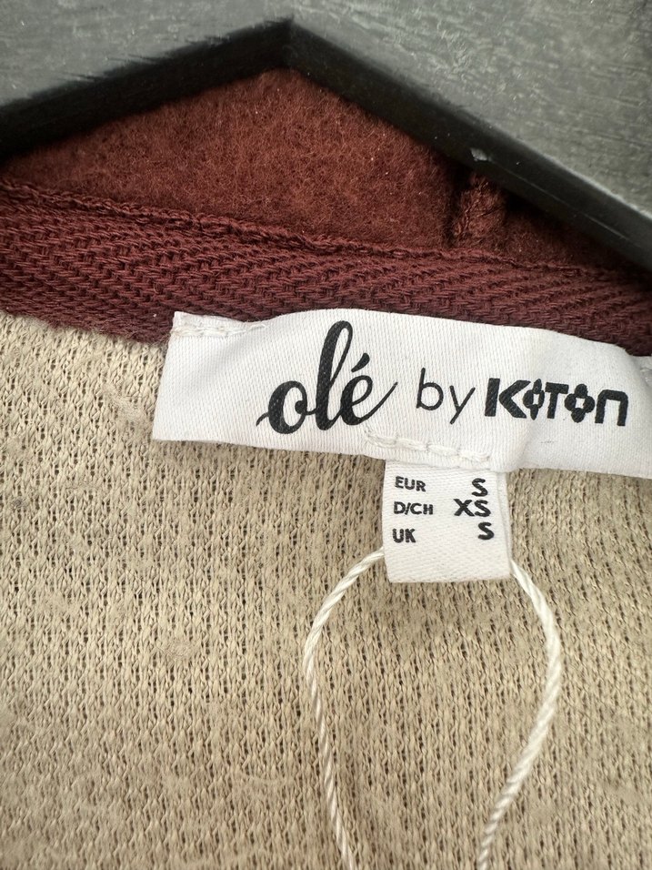 Kahverengi Gri Peluş Kadın Ceket - Görsel 2