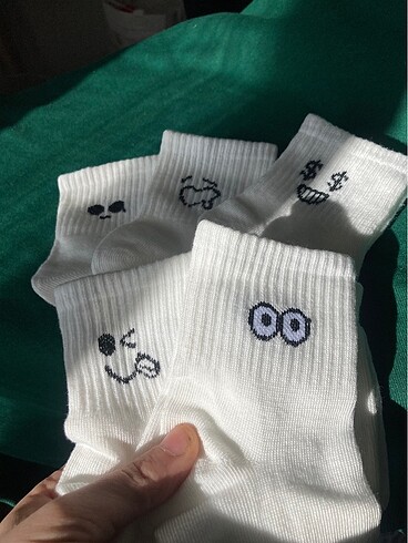 5 Çift Emojili Çorap