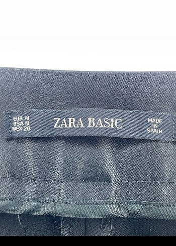 Gri Kadın Kemerli Düz Paça Pantolon - Görsel 4