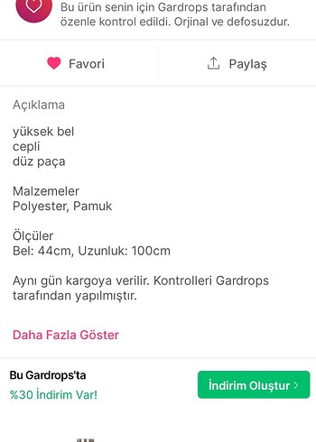 Gri Kadın Kemerli Düz Paça Pantolon - Görsel 6