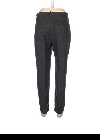 Gri Kadın Normal Kesim Pamuk Pantolon - Görsel 3