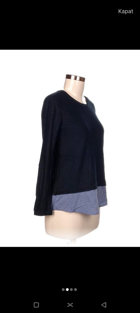 Mavi Uzun Kollu Hamile Triko - Görsel 2