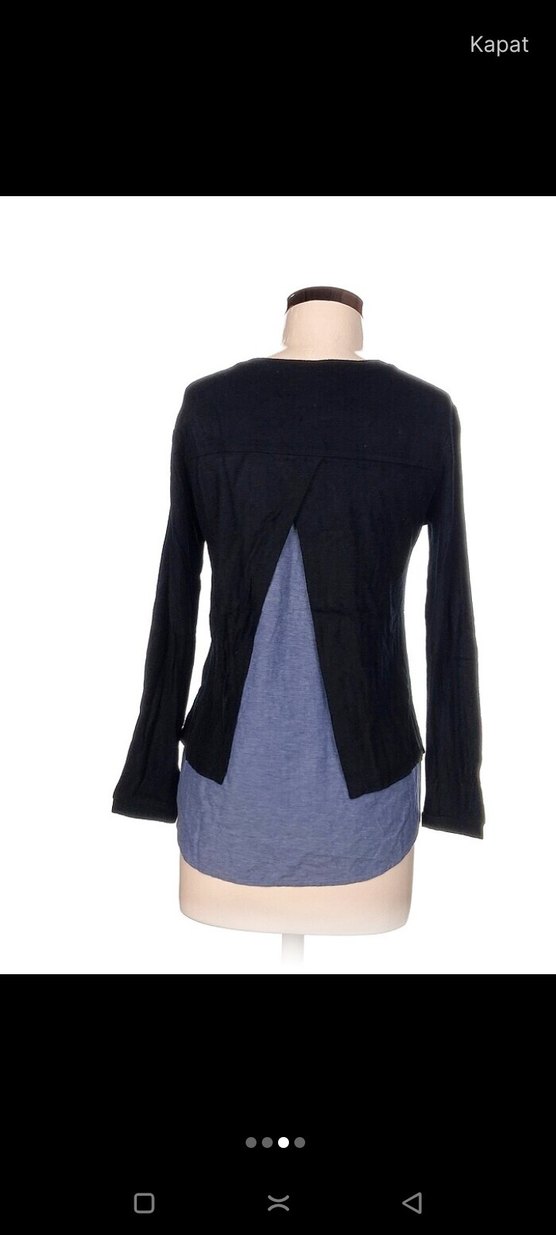 Mavi Uzun Kollu Hamile Triko - Görsel 3