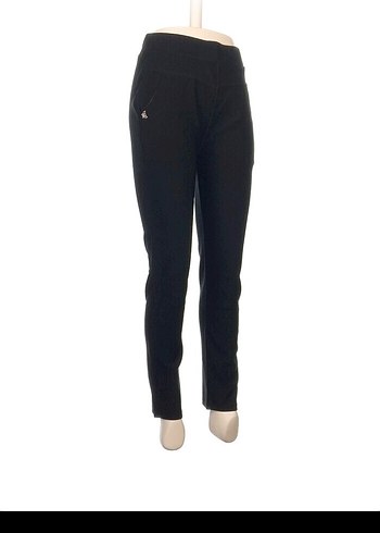 Siyah Kadın Normal Kesim Rahat Pantolon - Görsel 2