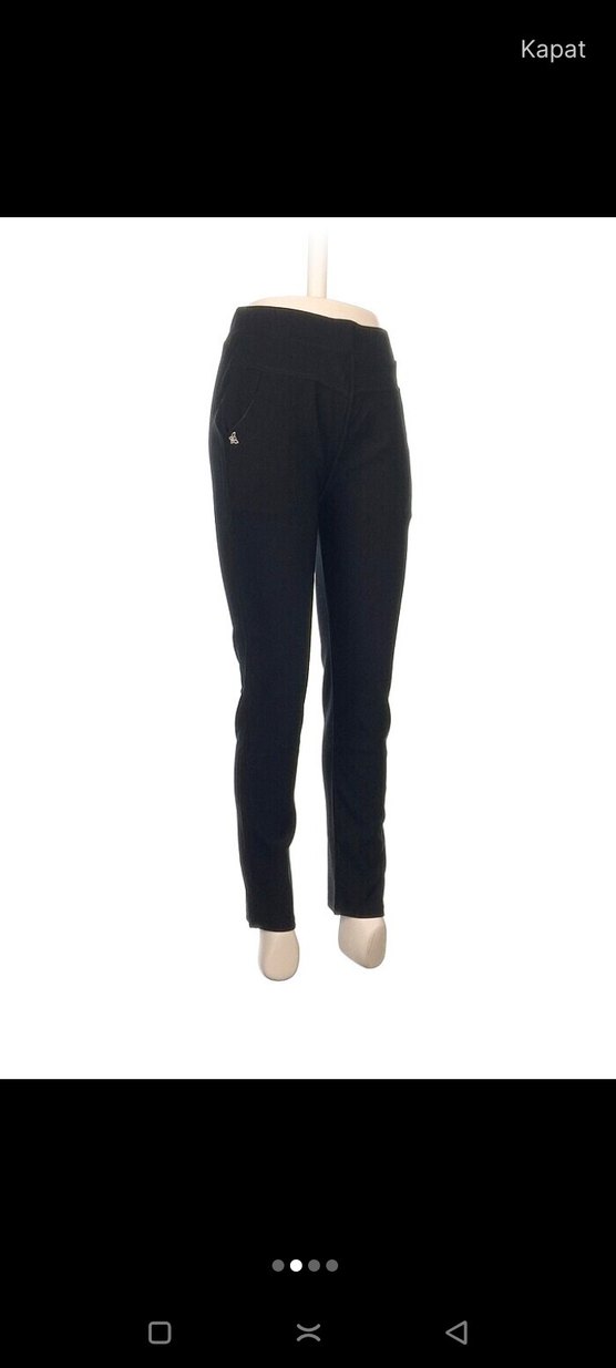 Siyah Kadın Normal Kesim Rahat Pantolon - Görsel 2