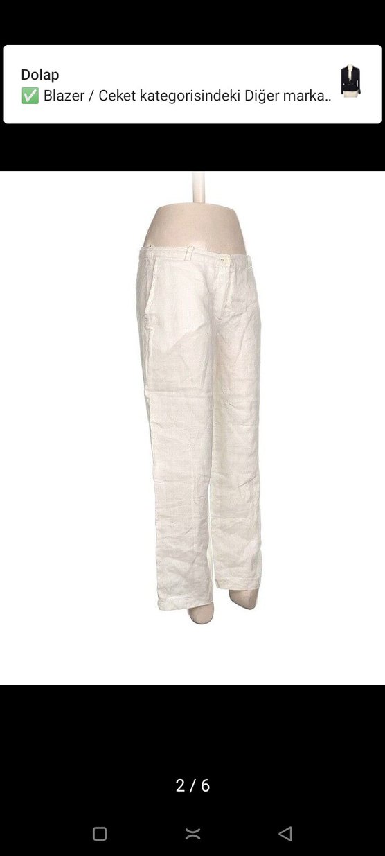 Y- LONDAN KETEN PANTALON - Görsel 2