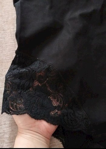 Ten Siyah Gotik Midi Kadın İç Giyim