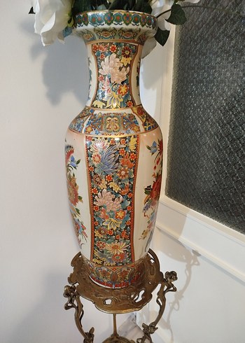 bronz 2 katlı sehpa - Görsel 4