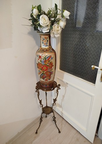 bronz 2 katlı sehpa - Görsel 2