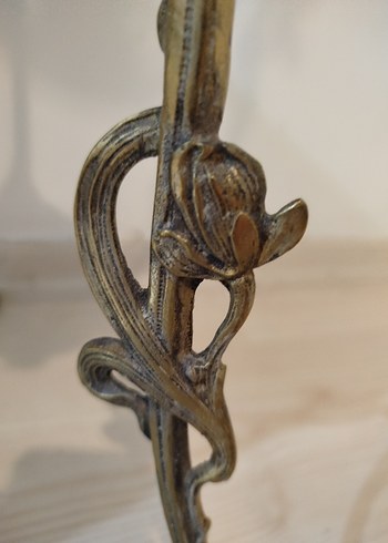 bronz 2 katlı sehpa - Görsel 12