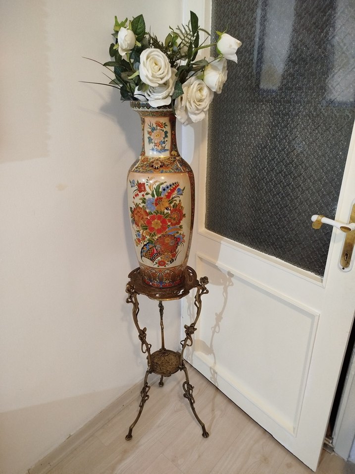 bronz 2 katlı sehpa - Görsel 2