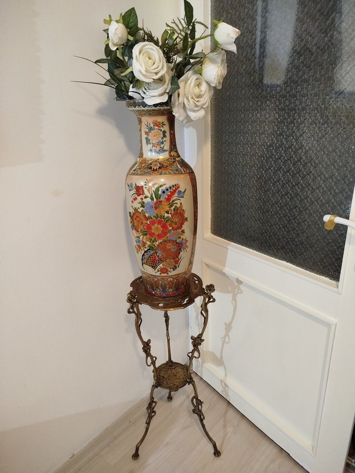 bronz 2 katlı sehpa - Görsel 3