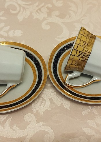 Altın vermeyeli 2 adet Türk kahvesi fincanı - Görsel 5