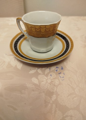 Altın vermeyeli 2 adet Türk kahvesi fincanı - Görsel 2