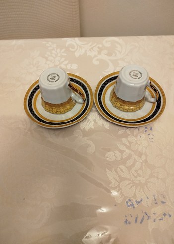 Altın vermeyeli 2 adet Türk kahvesi fincanı - Görsel 7