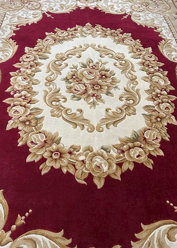 antika kabartmalı Çin halısı - Görsel 3