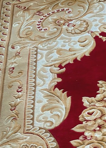 antika kabartmalı Çin halısı - Görsel 4