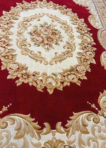 antika kabartmalı Çin halısı - Görsel 2