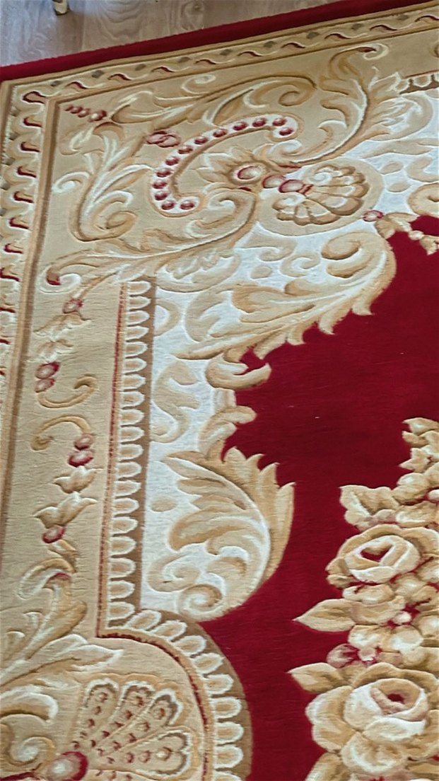 antika kabartmalı Çin halısı - Görsel 4