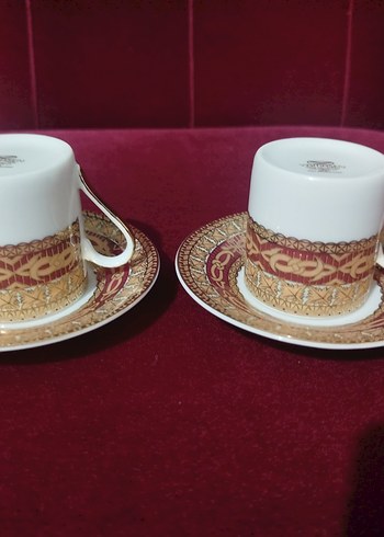 24 ayar altın işlemeli fincanlar - Görsel 2