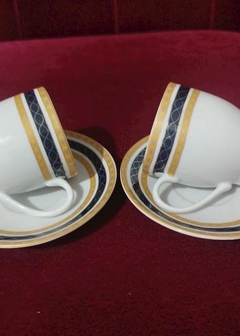 altın desenli 2 adet Türk kahvesi fincanı - Görsel 4