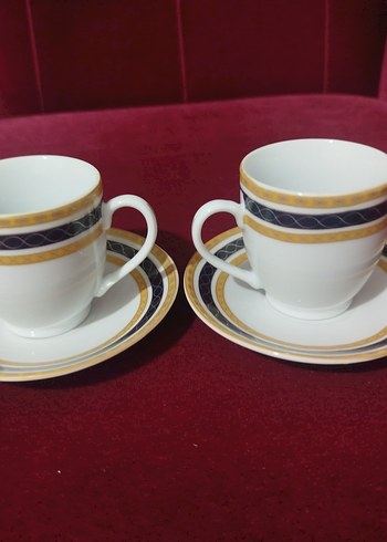 altın desenli 2 adet Türk kahvesi fincanı - Görsel 3