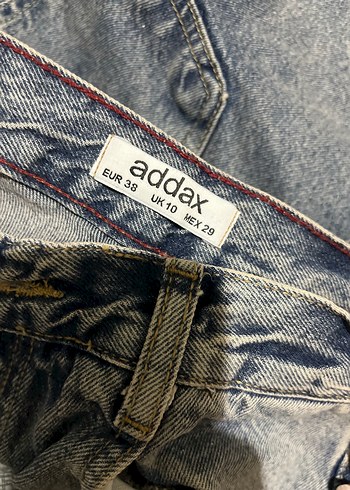 Kadın Gri Denim Bol Kesim Midi Jean - Görsel 5