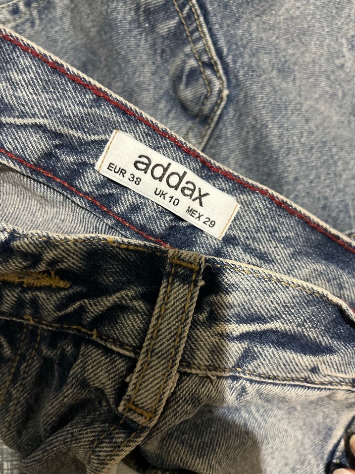 Kadın Gri Denim Bol Kesim Midi Jean - Görsel 5