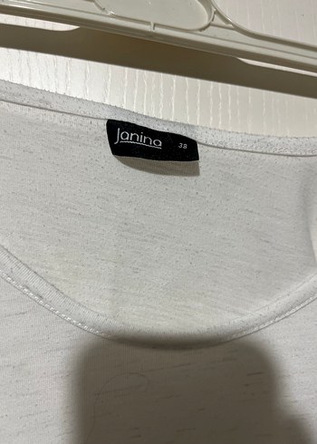 Beyaz Drapeli Baskılı Kadın Atlet - Görsel 5