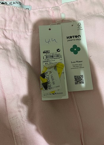 Kadın Pembe Pamuk Midi Geniş Paça Pantolon - Görsel 5