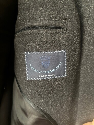 m Beden gri Renk Orijinal Pierre Cardin Yüzde Yüz Wool Erkek Palto