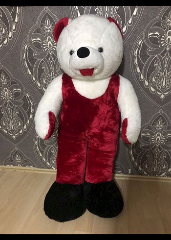 Bordo Tulumlu Peluş Ayı Oyuncak
