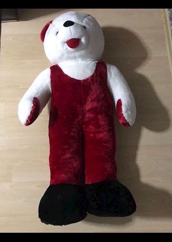 Beden Bordo Tulumlu Peluş Ayı Oyuncak