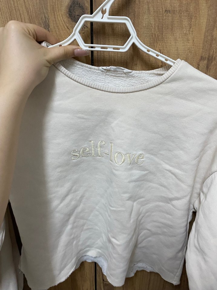 Bej düz crop - Görsel 2