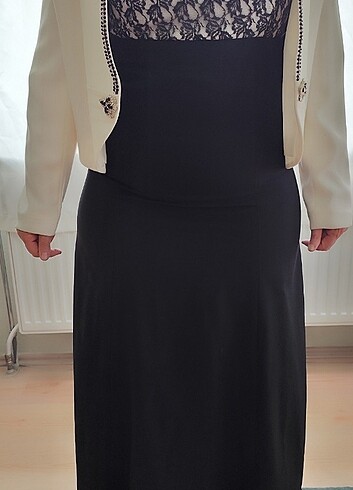 Ceketli abiye elbise  - Görsel 6