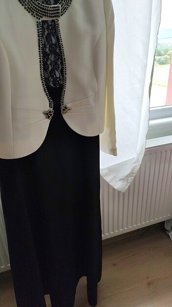 Ceketli abiye elbise  - Görsel 8