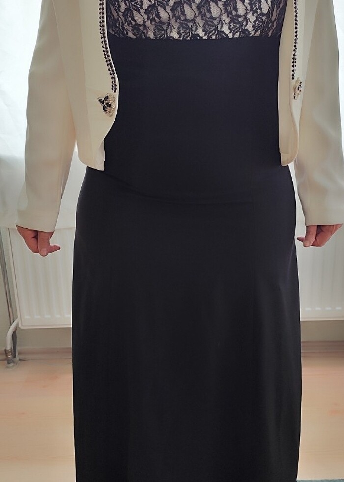 Ceketli abiye elbise  - Görsel 3