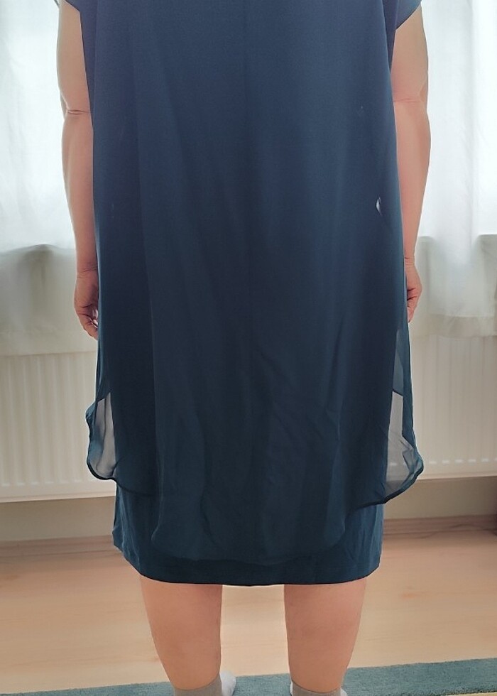 Zümrüt yeşili taşlı abiye  - Görsel 2