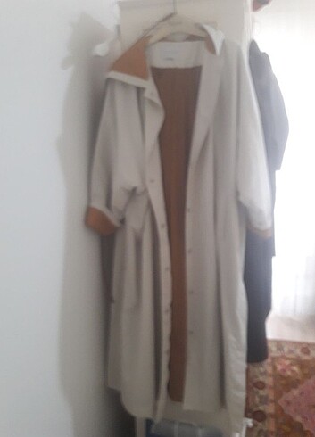 Dışı yağmur geçirmez ici peluş kap pardesu melike tatar  - Görsel 1