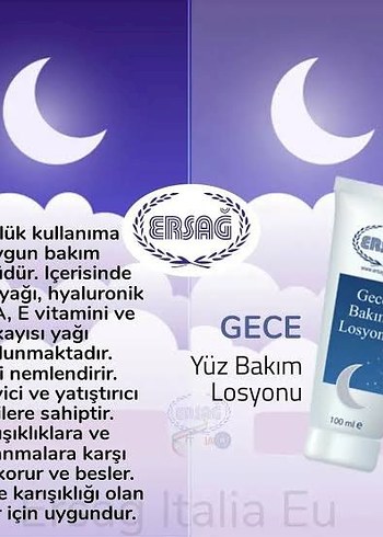 Ersağ Gece Bakım Losyonu 100 ml - Görsel 2