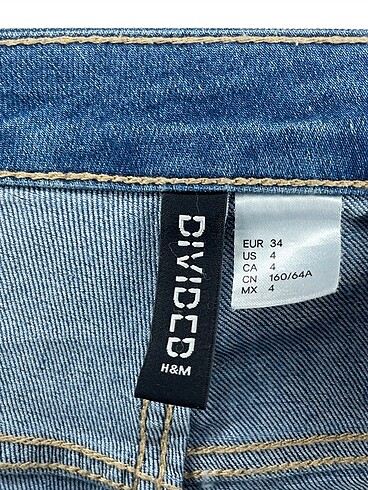 34 Beden mavi Renk H&M Kısa Tulum %70 İndirimli.