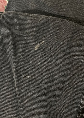 xs Beden Siyah Düğmeli Kadın Denim Pantolon