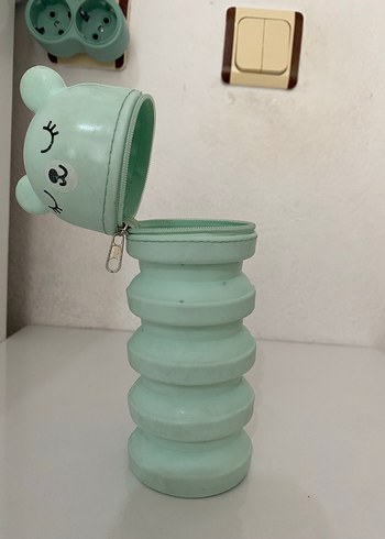 Turkuaz Ayıcık Tasarımlı Çocuk kalemlik - Görsel 3