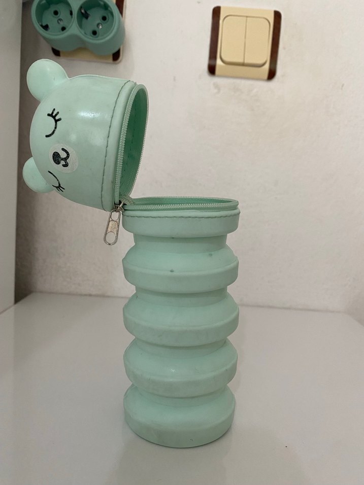 Turkuaz Ayıcık Tasarımlı Çocuk kalemlik - Görsel 3