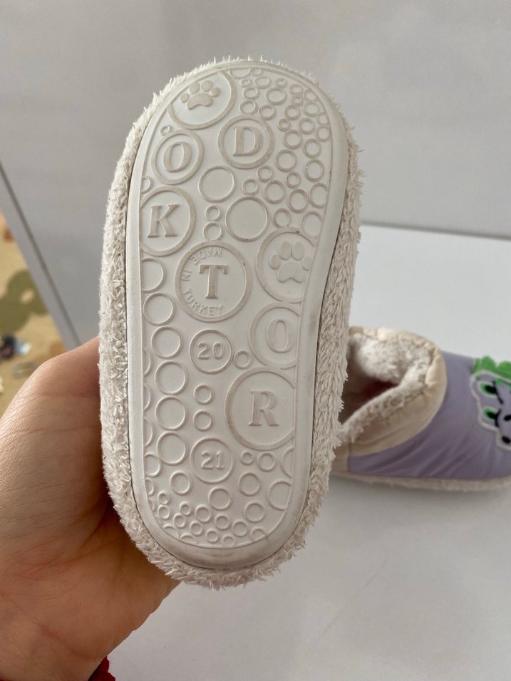 Mor Erkek Çocuk Sıcak Terlikler - Görsel 4