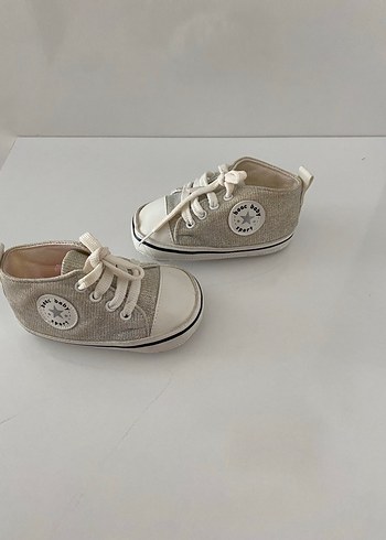 Bej Erkek Bebek İlk Adım Ayakkabısı Velcro - Görsel 2