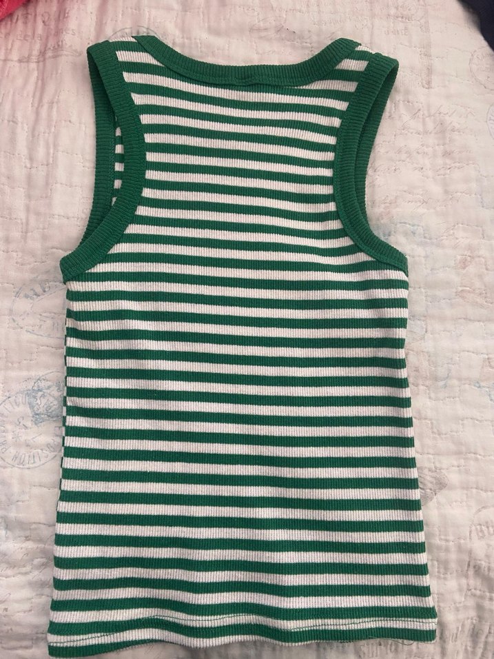 Yeşil Çizgili kadın  crop - Görsel 2